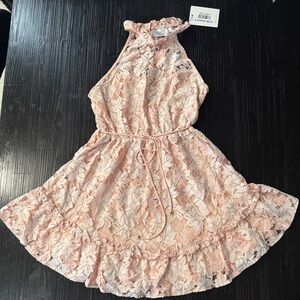 Hello Molly Blush Lace Kids Dress